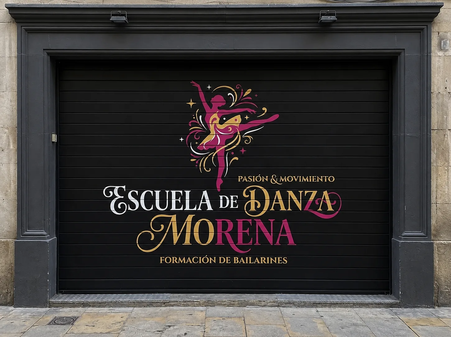 Mural decorativo para Escuela de Danza Morena en Valencia