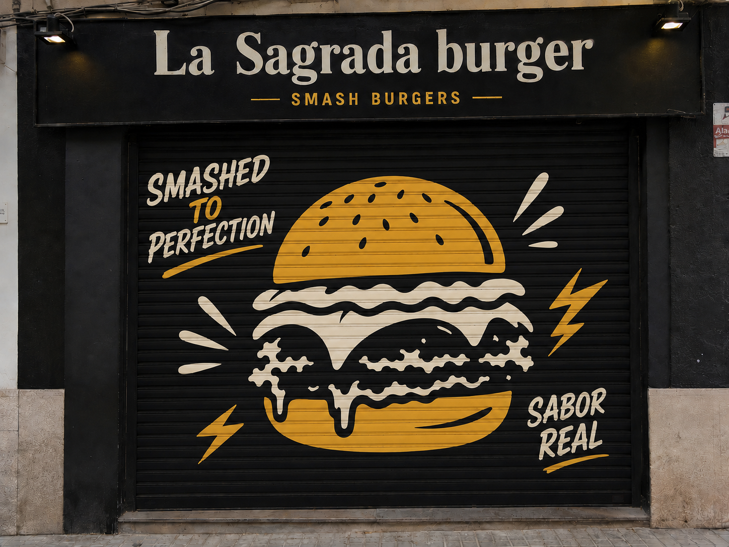 Mural La Sagrada Burger